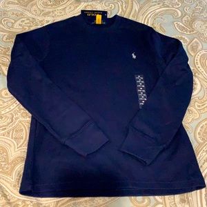 Boys Polo Ralph Lauren navy blue long sleeve Tee